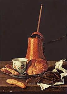 Stilleven met een Chocoladeservies, 1770